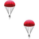 red parachutes
