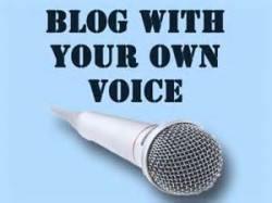 blog with your own voice
