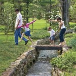 family playing